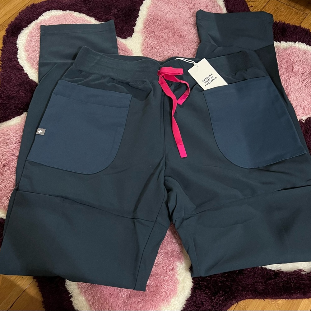 FIGS MUNDRI SLIM PANTS DARK HARBOR
